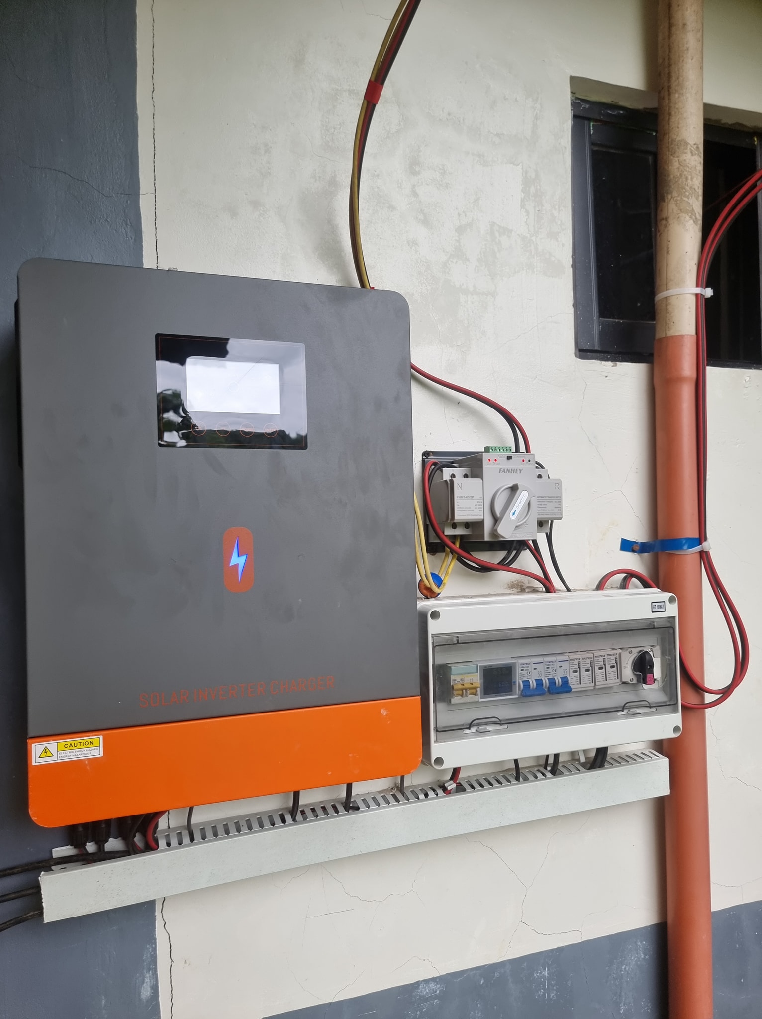 Professional solar inverter installation by JDL Wireless team